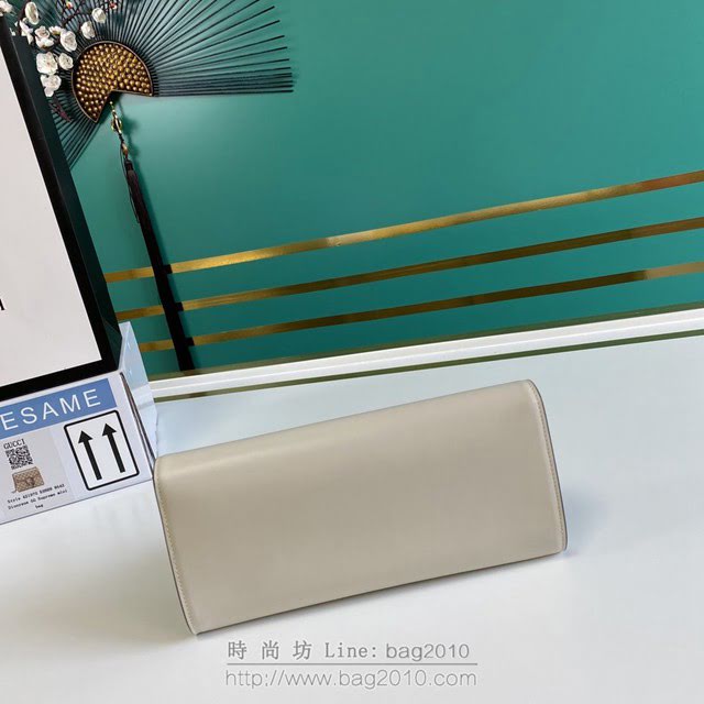 Gucci古馳包包 G家新款錢包 款號:576532 古奇白色全皮女士翻蓋長錢包  gdj1272